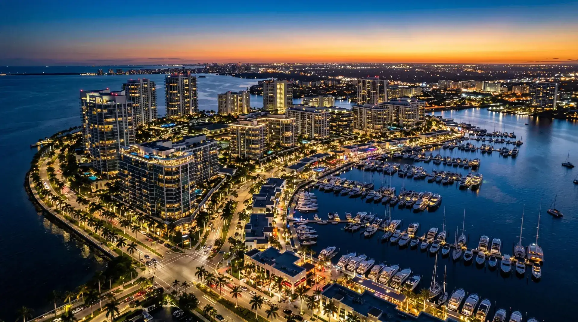 Waterfront residential district served by property management web design